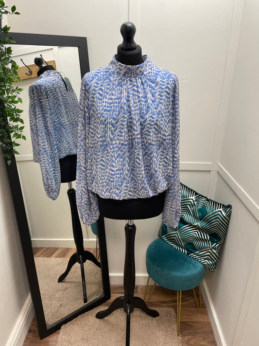 Printed High Neck Blouses