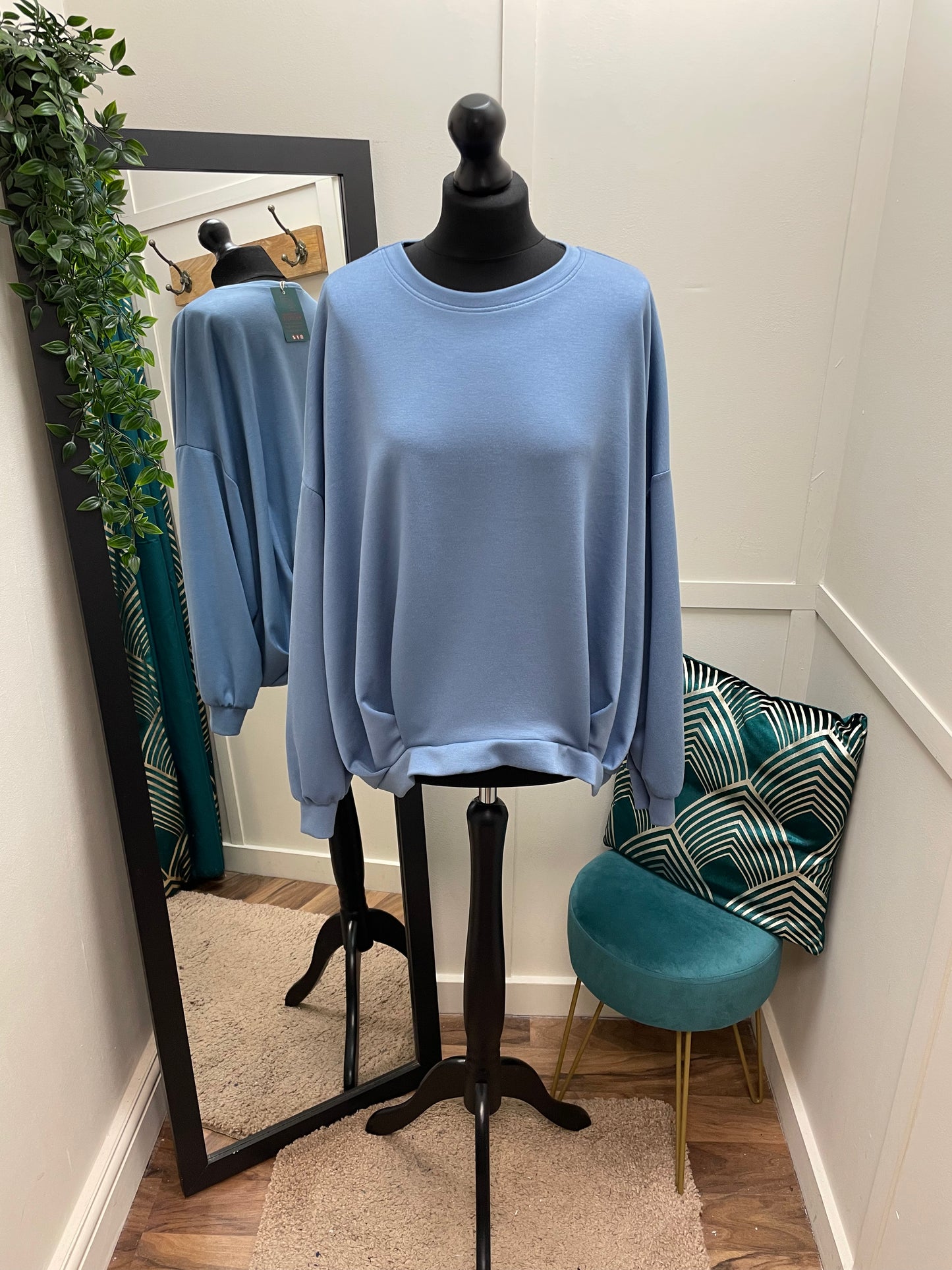 Soft Pleated Sweatshirts